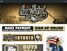 Tablet Screenshot of honeybakedhockey.com